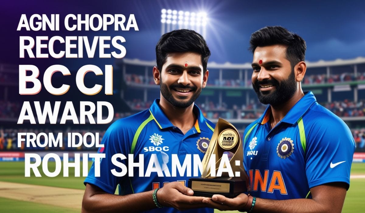 Agni Chopra BCCI Award Rohit Sharma